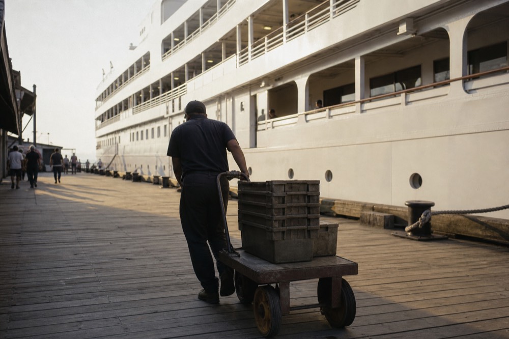 Spirit of Boston cruise ship at pier